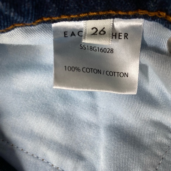Each X Other High Rise Boot Cut Jeans 26 - Picture 6 of 7